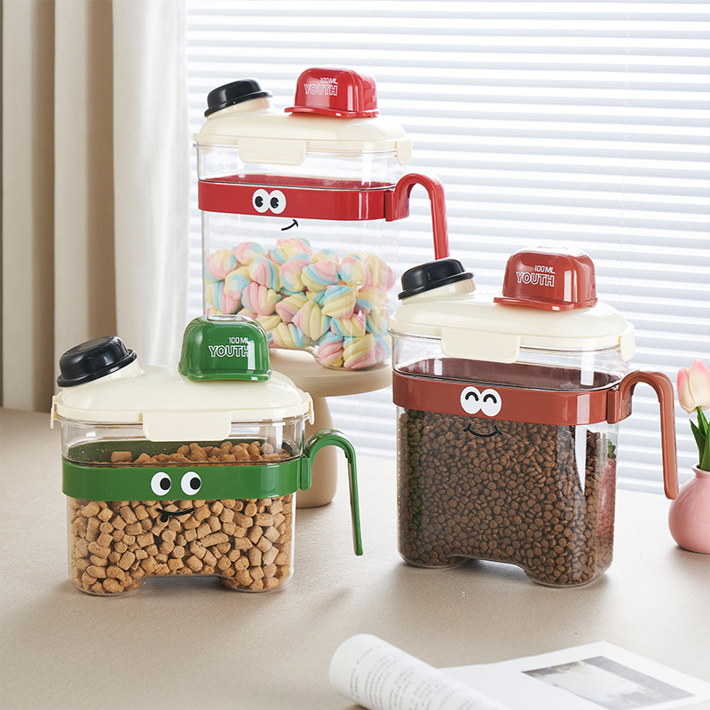 Food Storage Bins - ภาชนะเก็บอาหารสัตว์เลี้ยงกันความชื้น เกรดอาหารสำหรับอาหารแมวและสุนัข กล่องและถังเก็บอาหารสัตว์เลี้ยงแบบปิดสนิทสำหรับอาหารเม็ดแมว