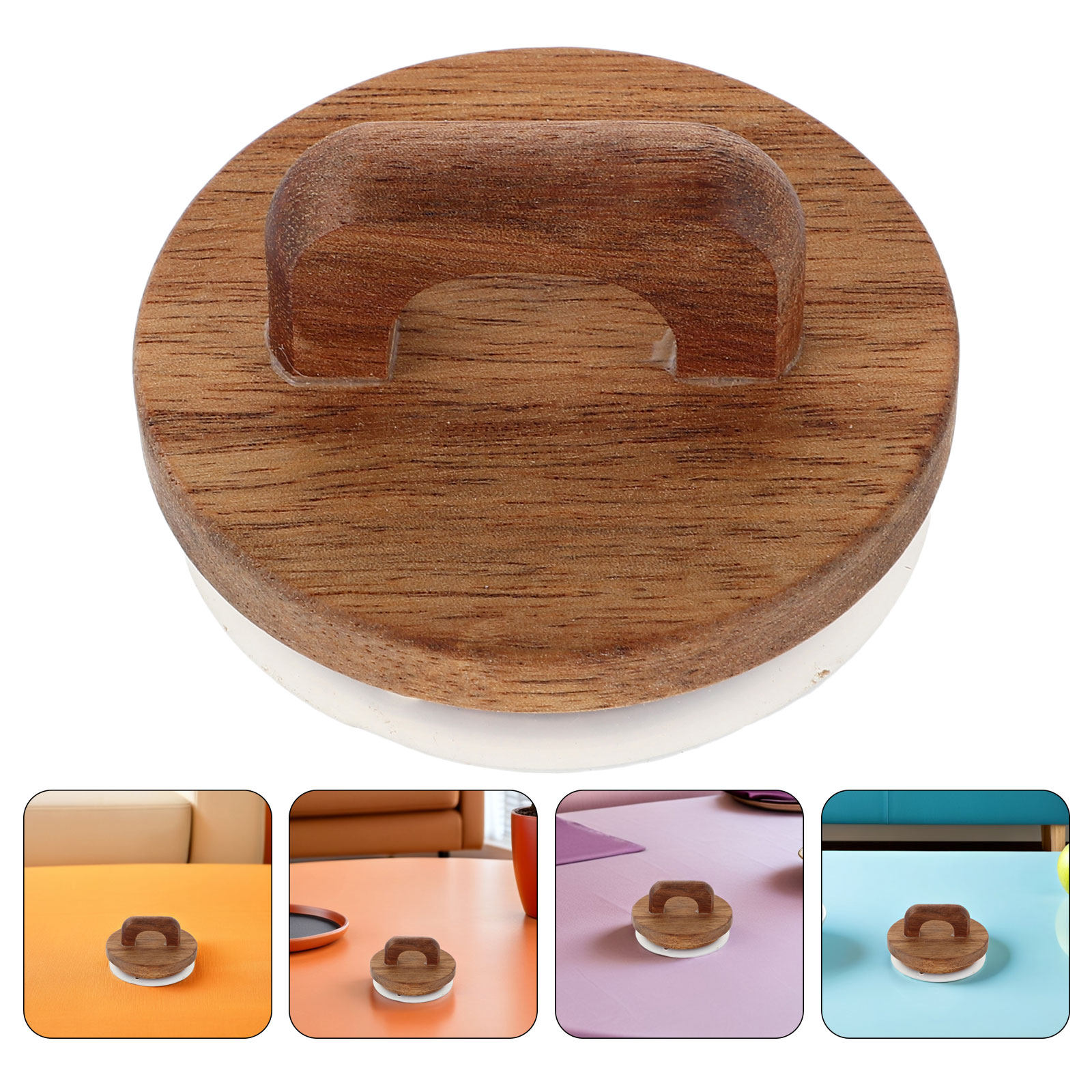 Food Storage Lid - 2 ชิ้น ฝาปิดโหลไม้ปากกว้าง ซีลซิลิโคนกันรั่วซึม ฝาปิดโหลเมสันพร้อมหูจับ ฝาปิดเก็บอาหารแห้งและเครื่องเทศแบบใช้ซ้ำได้