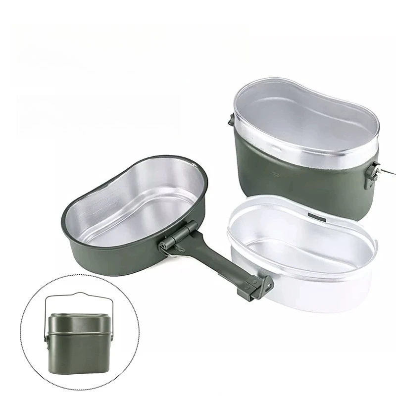 Food Storage Aluminum Containers - กล่องอาหารกลางวันแบบพกพาสำหรับใช้กลางแจ้ง ปิดผนึกแน่นหนา เหมาะสำหรับเก็บอาหาร กล่องเบนโตะ อุปกรณ์ทำอาหาร จัดเตรียมมื้ออาหาร