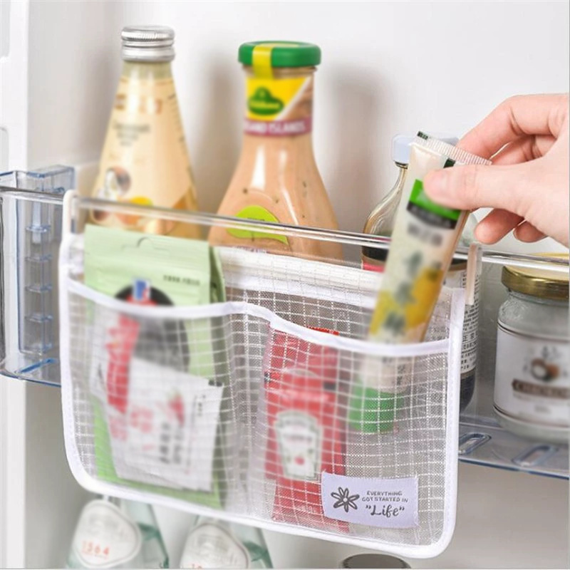 Food Storage For Room - ถุงตาข่ายแขวนตู้เย็น 1 ชิ้น - ที่จัดระเบียบประตูตู้เย็นสำหรับเก็บของในครัว