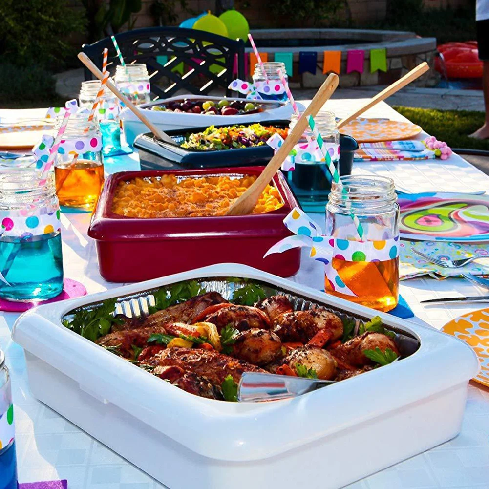 พลาสติกฟอยล์ PAN Carrier STACK - Food Storage Aluminum Containers บทวิจารณ์และราคา