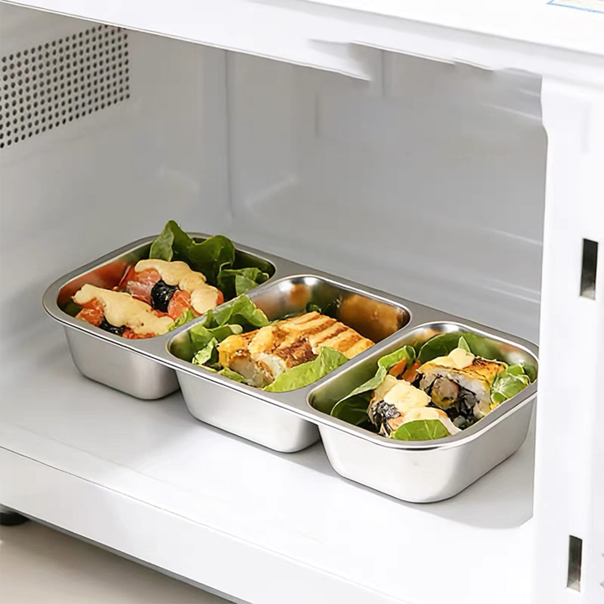 ภาชนะเก็บอาหารสแตนเลสพร้อมฝาปิ - Food Storage Made Easy บทวิจารณ์และราคา