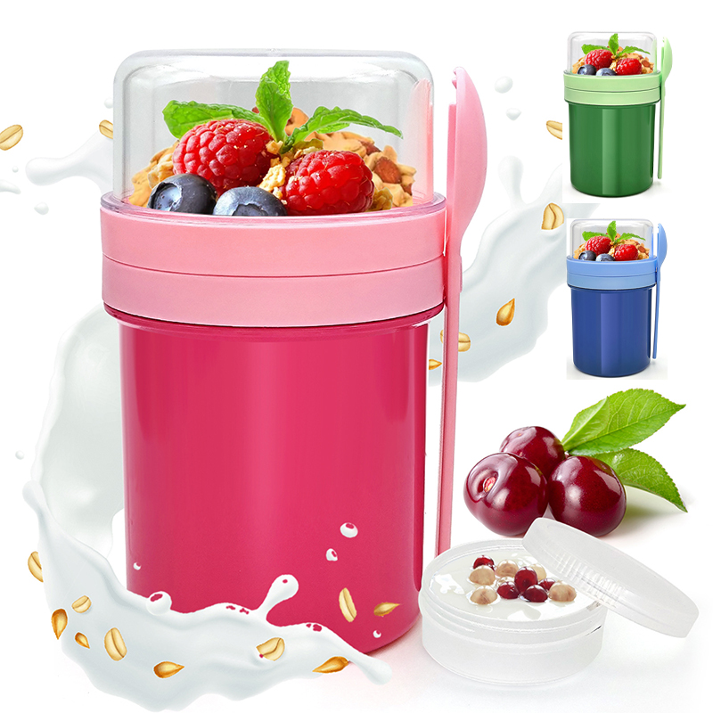 ถ้วยใส่โอ๊ตมีลแบบพกพาสองชั้น ป - Food Storage Meals บทวิจารณ์และราคา