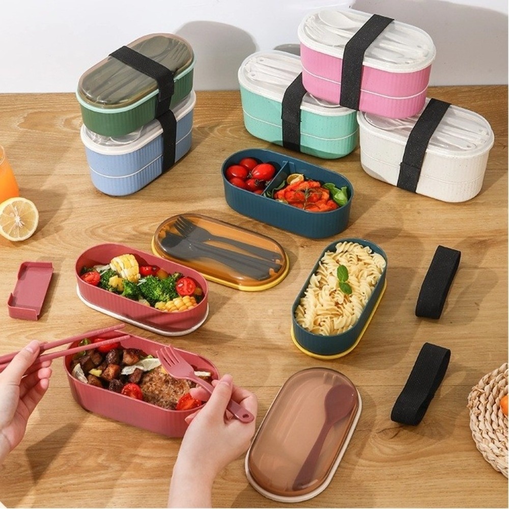 กล่องอาหารกลางวันแบบพกพาสองชั้ - Food Storage Made Easy บทวิจารณ์และราคา