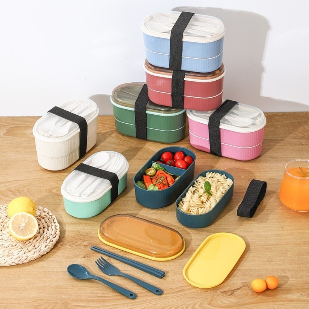 กล่องอาหารกลางวันแบบพกพาสองชั้ - Food Storage Made Easy บทวิจารณ์และราคา
