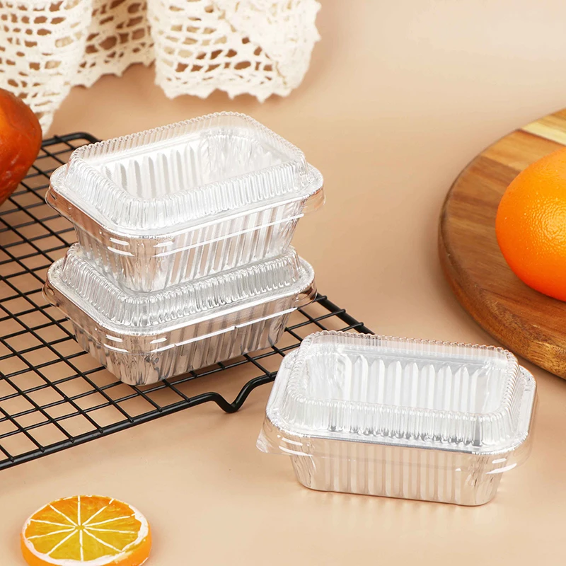 ถาดอบอะลูมิเนียมฟอยล์แบบใช้แล้ - Food Storage Aluminum Containers บทวิจารณ์และราคา