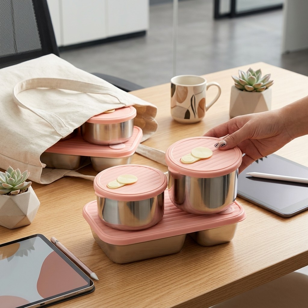 กล่องอาหารกลางวันสแตนเลส 304 ใ - Food Storage Containers B&M บทวิจารณ์และราคา