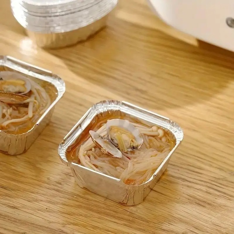 ถาดฟอยล์อลูมิเนียมแบบใช้แล้วทิ - Food Storage Aluminum Containers บทวิจารณ์และราคา