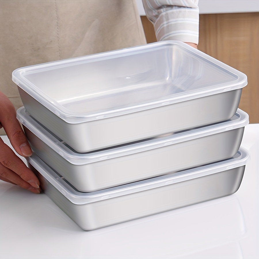 1-3 ชิ้น กล่องเก็บอาหารสแตนเลส - Food Storage No Plastic บทวิจารณ์และราคา