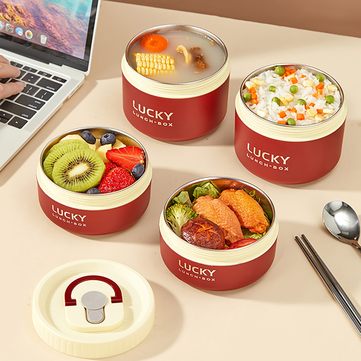 กล่องอาหารกลางวันสแตนเลส 304 แ - Food Storage Made Easy บทวิจารณ์และราคา