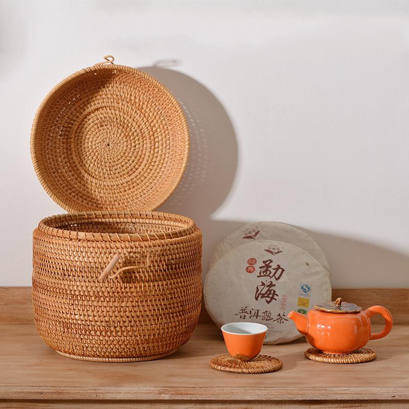 กล่องเก็บชาหวายสานมือพร้อมฝาปิ - Food Storage Made Easy บทวิจารณ์และราคา
