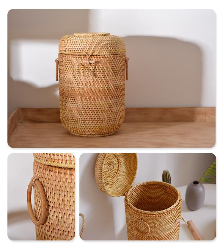 กล่องเก็บชาหวายสานมือพร้อมฝาปิ - Food Storage Made Easy บทวิจารณ์และราคา