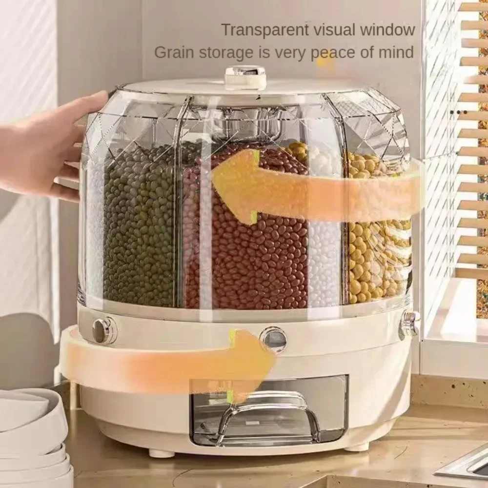 ตู้จ่ายธัญพืชแบบหมุนได้ เกรดอา - Food Storage No Plastic บทวิจารณ์และราคา