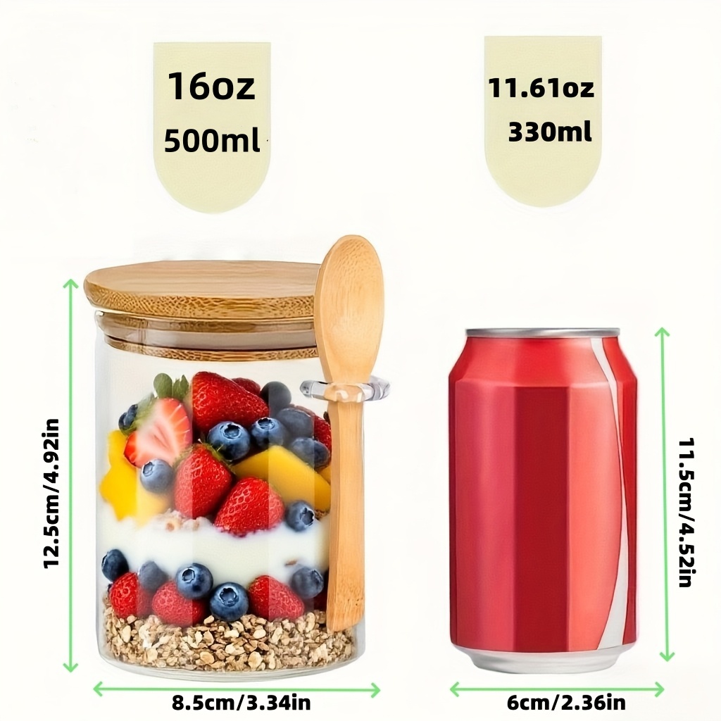 ชุดแก้วสำหรับใส่ข้าวโอ๊ต 1/2/4 - Food Storage Made Easy บทวิจารณ์และราคา