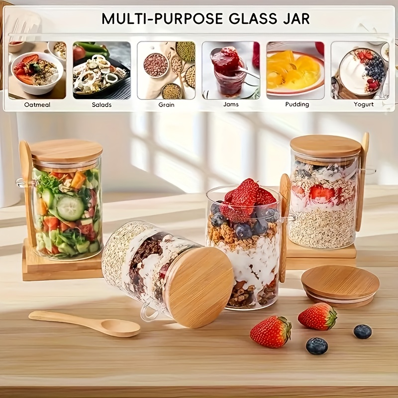 ชุดแก้วสำหรับใส่ข้าวโอ๊ต 1/2/4 - Food Storage Made Easy บทวิจารณ์และราคา