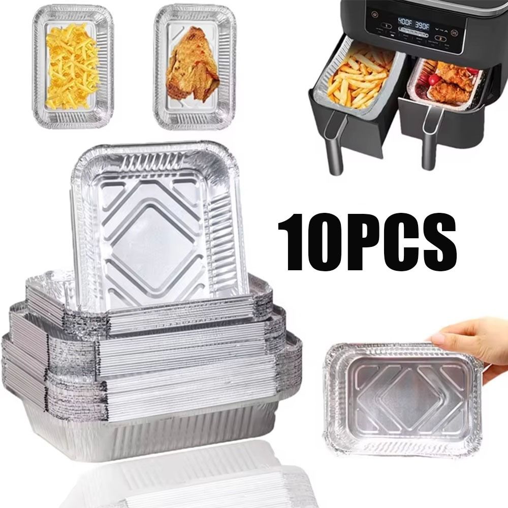 10PCS อลูมิเนียมฟอยล์ทิ้งภาชนะ - Food Storage Aluminum Containers บทวิจารณ์และราคา