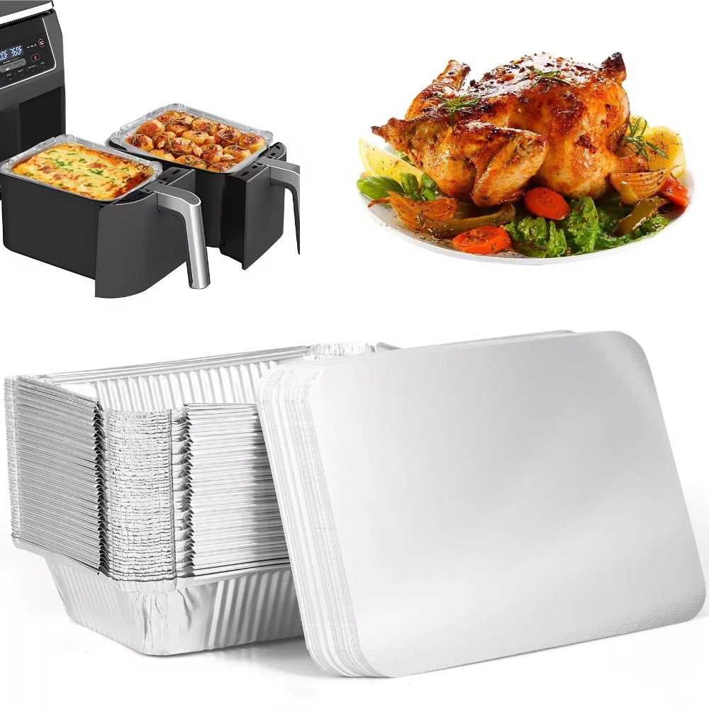 10PCS อลูมิเนียมฟอยล์ทิ้งภาชนะ - Food Storage Aluminum Containers บทวิจารณ์และราคา