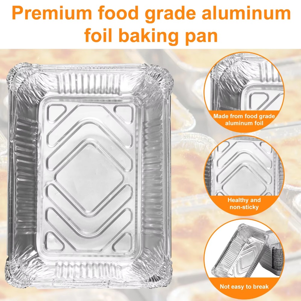 10PCS อลูมิเนียมฟอยล์ทิ้งภาชนะ - Food Storage Aluminum Containers บทวิจารณ์และราคา