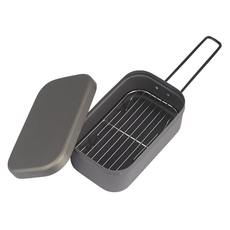 ตั้งแคมป์กล่องอาหารกลางวันนึ่ง - Food Storage Aluminum Containers บทวิจารณ์และราคา