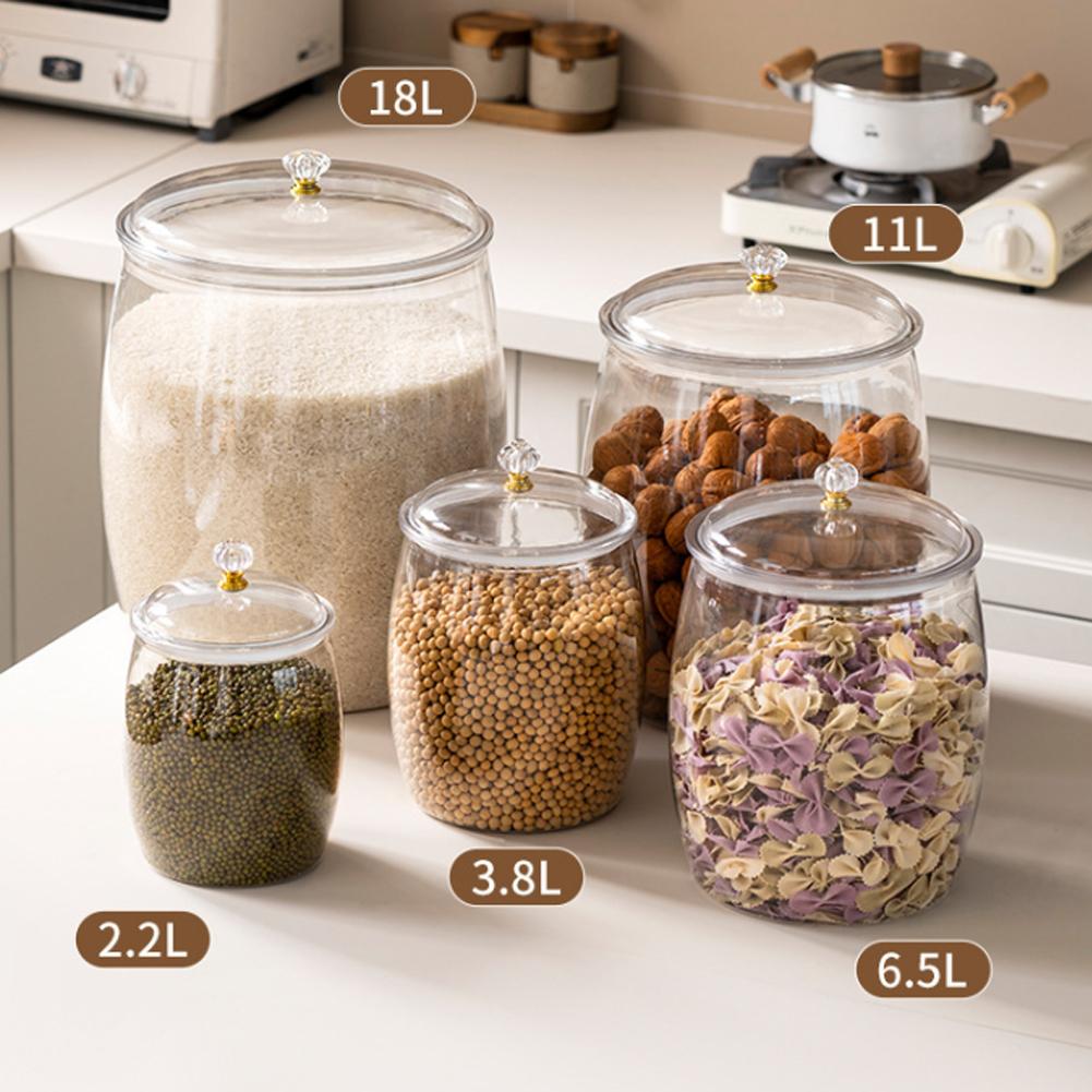 โหลพลาสติกใสขนาดใหญ่พร้อมฝาปิด - Food Storage Lid บทวิจารณ์และราคา
