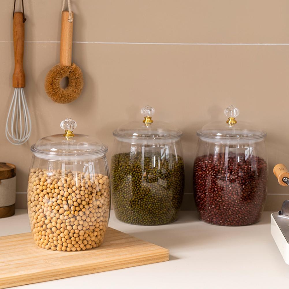 โหลพลาสติกใสขนาดใหญ่พร้อมฝาปิด - Food Storage Lid บทวิจารณ์และราคา