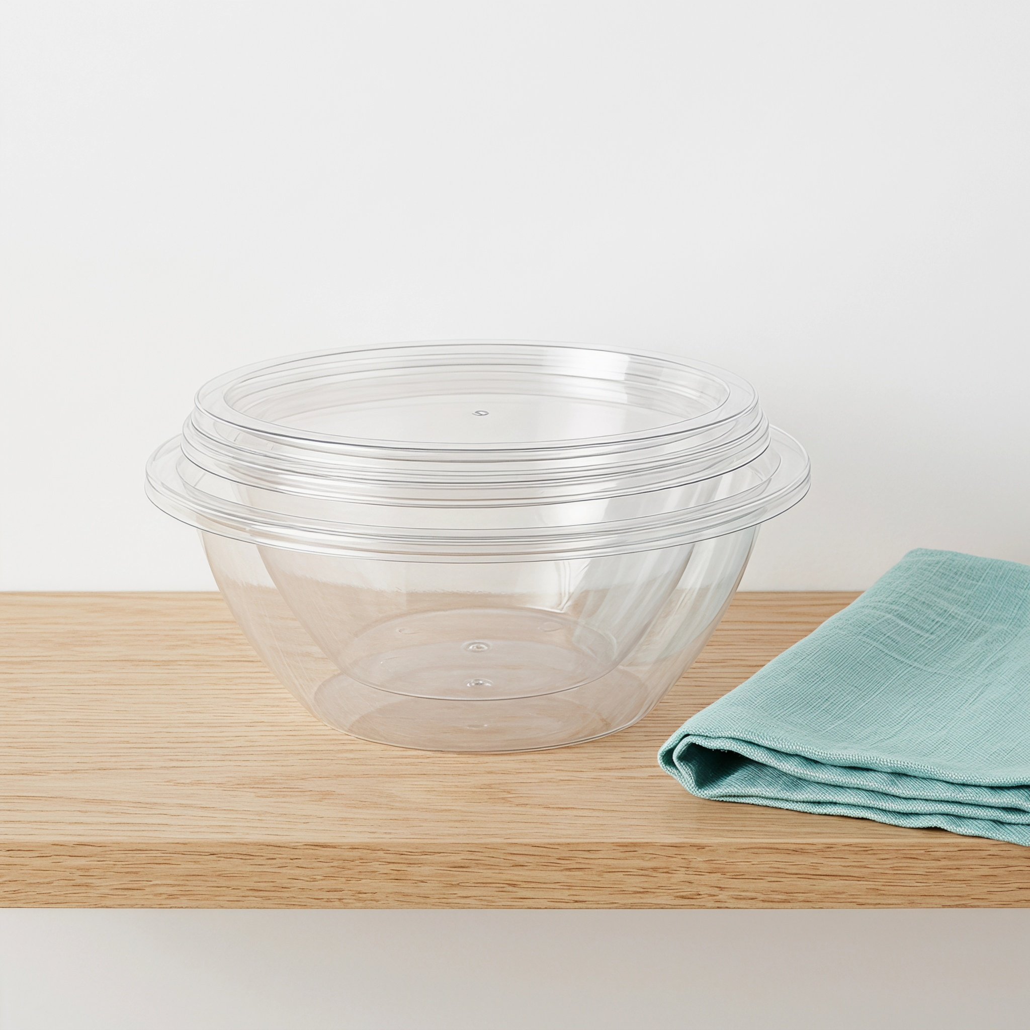 ชามผสมพลาสติกใสพร้อมฝาปิด 2 ชุ - Food Storage Meals บทวิจารณ์และราคา