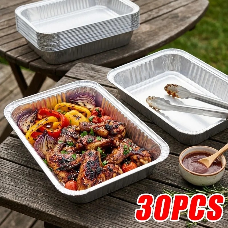 ถาดอบอาหารอะลูมิเนียมฟอยล์แบบใ - Food Storage Aluminum Containers บทวิจารณ์และราคา