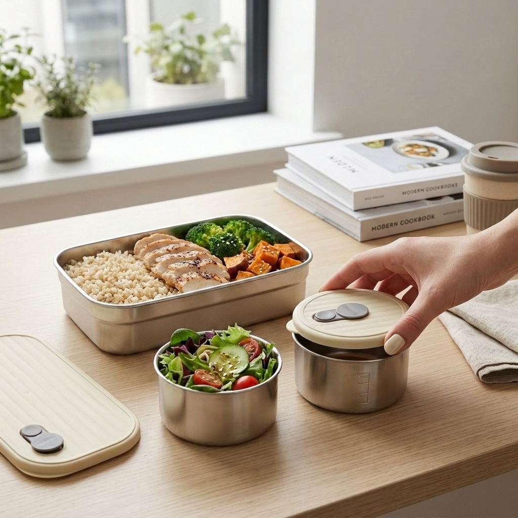 กล่องอาหารสแตนเลส 304 สำหรับไม - Food Storage Containers B&M บทวิจารณ์และราคา