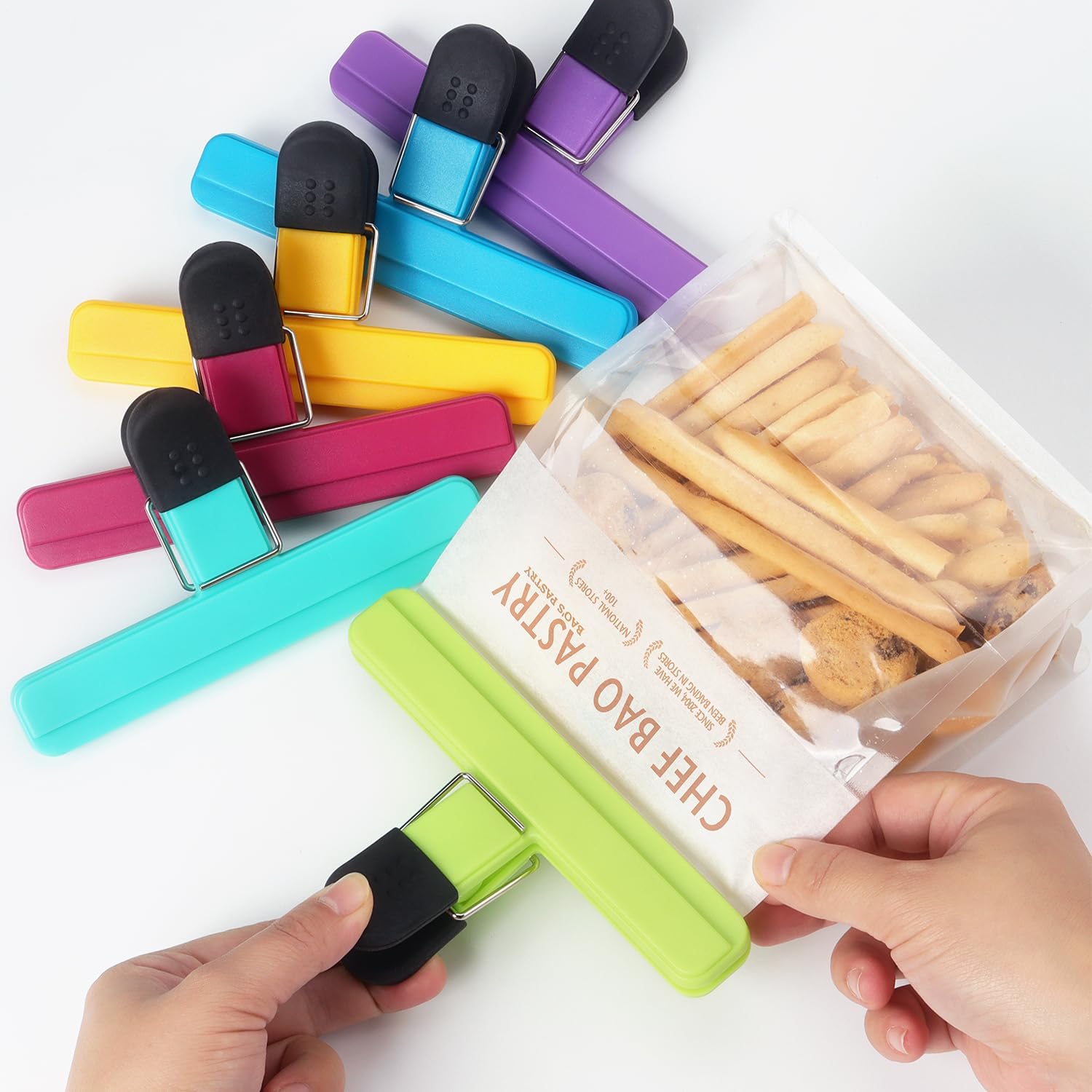 คลิปหนีบอเนกประสงค์ 3-12 ชิ้น  - Food Storage Roll Bags บทวิจารณ์และราคา