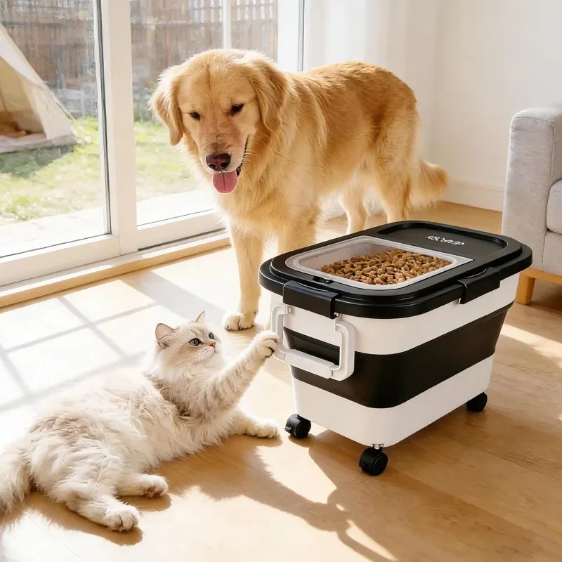 กล่องเก็บอาหารสุนัขขนาด 20-25  - Food Storage Bins บทวิจารณ์และราคา