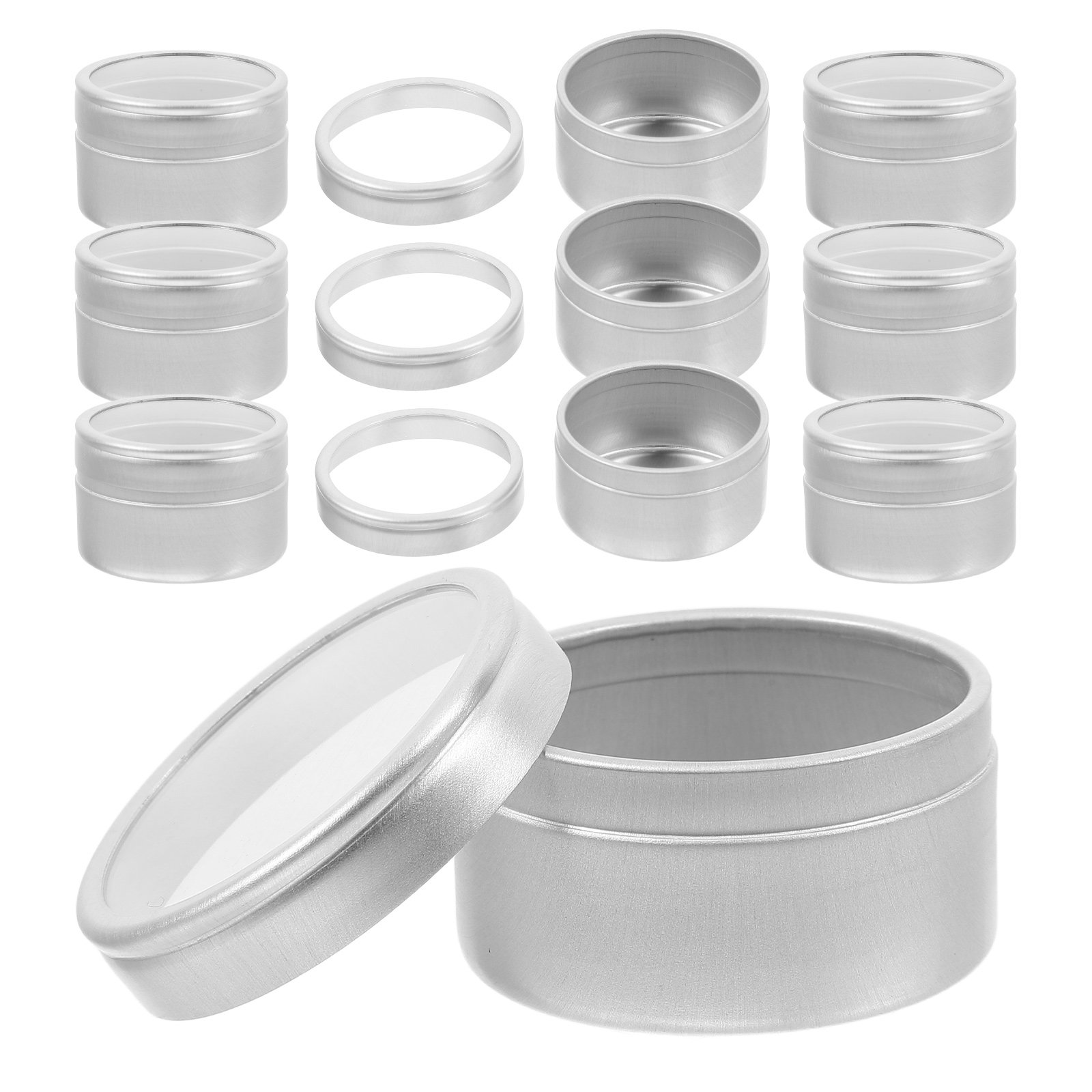 10 ชิ้น กระป๋องอลูมิเนียม กระป - Food Storage Aluminum Containers บทวิจารณ์และราคา