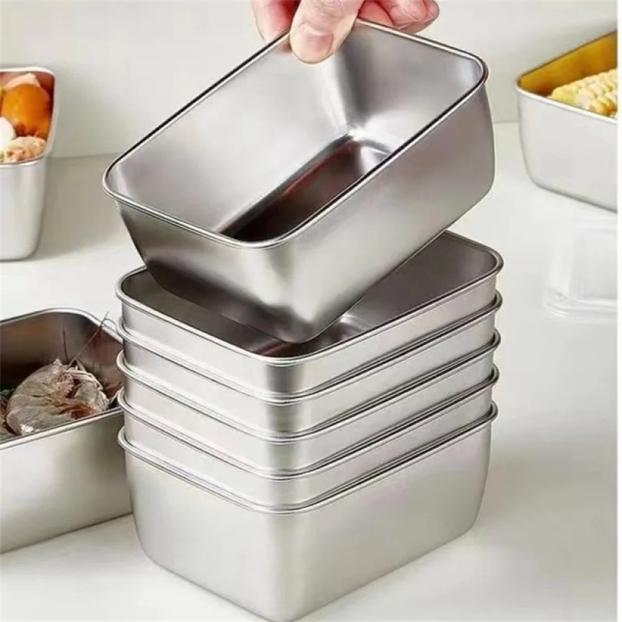 1/3/5pcs สแตนเลสกล่องเก็บอาหาร - Food Storage Made Easy บทวิจารณ์และราคา