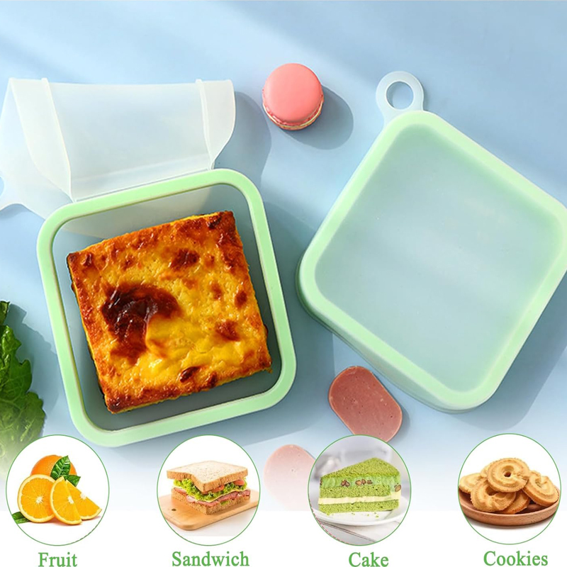 ซิลิโคนแซนวิช Toast กล่อง Bent - Food Storage Made Easy บทวิจารณ์และราคา
