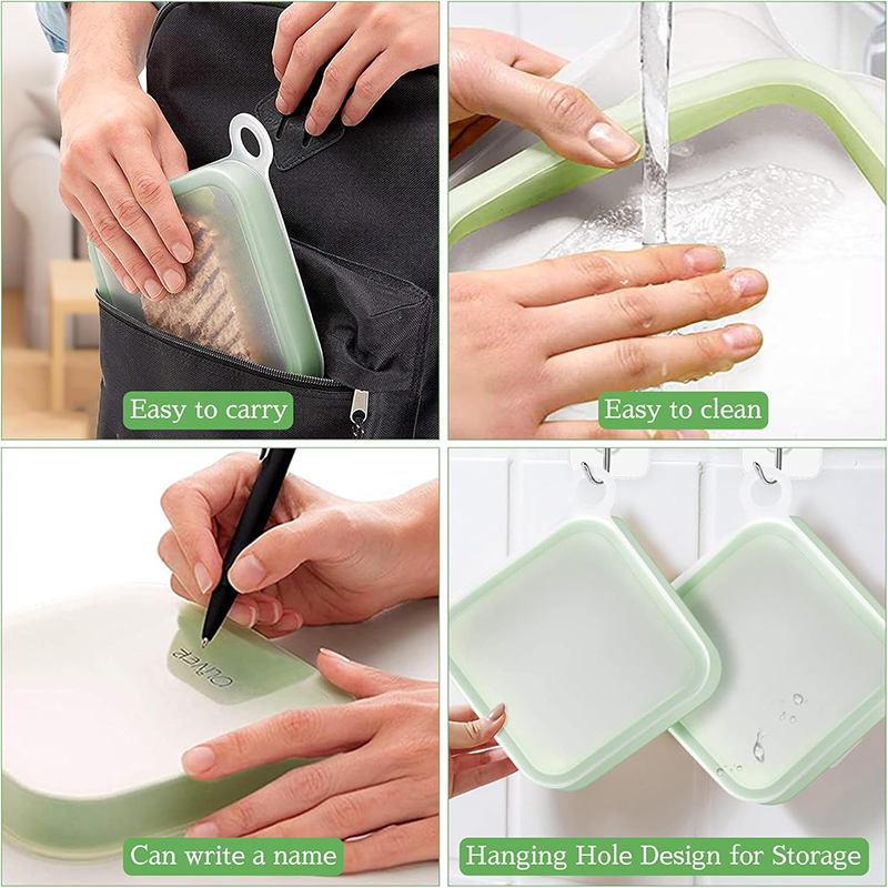 ซิลิโคนแซนวิช Toast กล่อง Bent - Food Storage Made Easy บทวิจารณ์และราคา