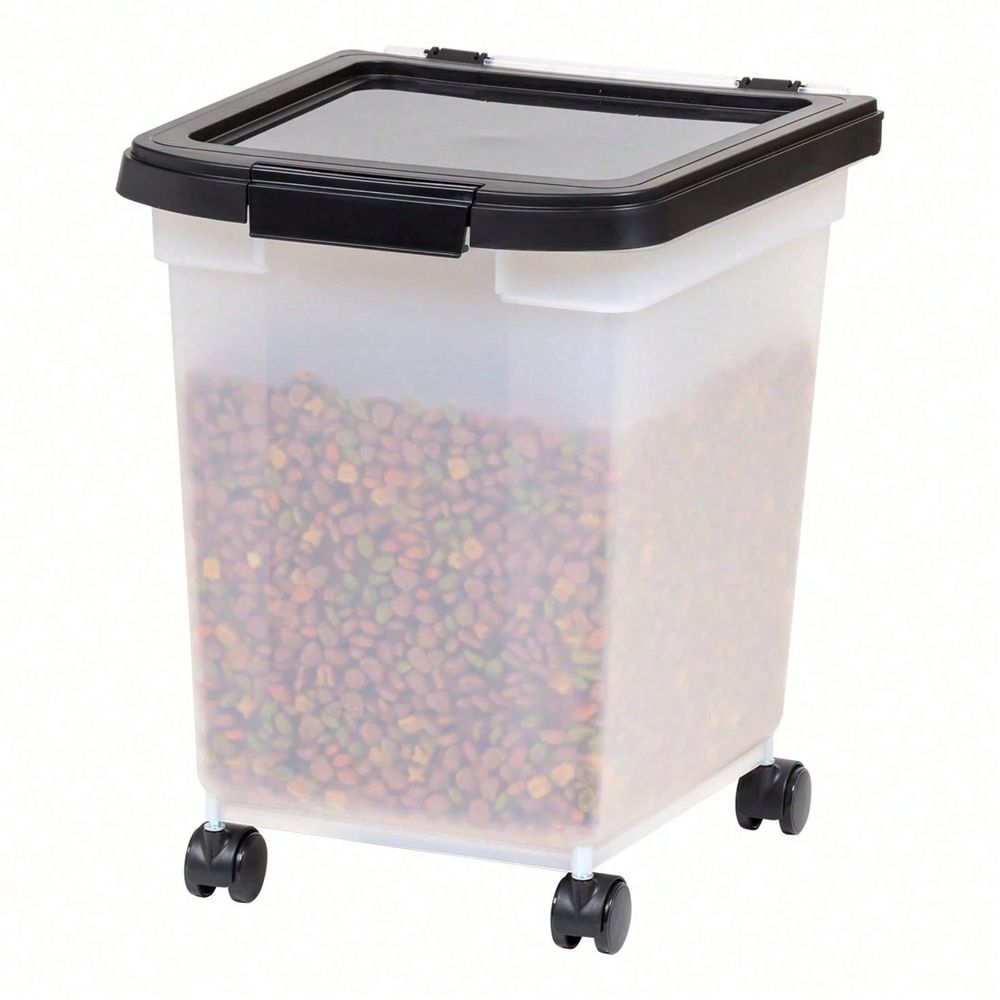 ถังเก็บของพลาสติกใสพร้อมล้อและ - Food Storage No Plastic บทวิจารณ์และราคา